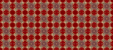 Altın kar taneleri basit, pürüzsüz desen. Kış sembolü, Mutlu Noeller, Mutlu yıllar 2019. Kırmızı, kahverengi ve bej renklerde Raster altın deseni. Soyut duvar kağıdı, ambalaj dekorasyonu.