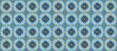 Kusursuz raster arka plan. Duvar kâğıdı barok, İspanyol kumaşı. Altın elementler mavi, nötr ve gri renklerde. Şık bir grafik desen. Çiçek deseni.