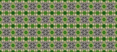 Altın elementli yeşil, bej ve gri renkler. Raster altın çiçek süsü brokar kumaş ve cam desenli. Kusursuz altın desen. Çiçek desenli altın metal..