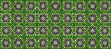 Kusursuz oryantal klasik altın desen. Gri, yeşil ve nötr renklerde altın yinelenen elementler içeren Raster soyut arka planı.