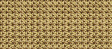 Christmas 2019, snowflake, new year. Vintage seamless pattern on a brown, beige and neutral colors with golden elements.