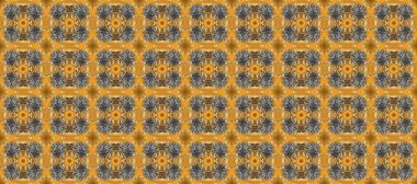 Doğulu tarzı. Gri, sarı, kahverengi ve altın elementli kusursuz desenler. Hassas altın deseni açın. Raster. Parlak dantel, stilize çiçekler, şal desenli. Kusursuz altın dokular bukleler.