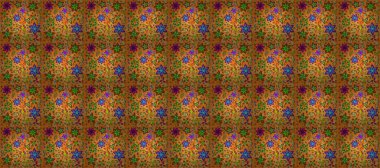 Sevimli çiçek raster deseni. Moda kumaş deseni. Yaz tema Dikişsiz desen arka plan rengi. Düz çiçek öğeleri tasarım.