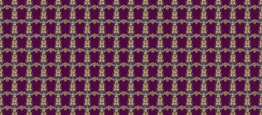 Mor, gri ve kahverengi renklerdeki altın desenli altın elementler. Geleneksel oryantasyon süsü. Klasik klasik klasik arka plan. Kusursuz klasik raster altın desenli.