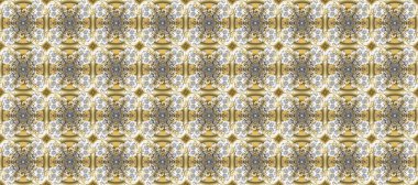 Paisleys zarif çiçek desenli arkaplan duvar kâğıdı çizimi. Klasik stil, güzel, üç boyutlu sanat eseri, altın ve bej rengi, gri ve nötr desenli çiçek yaprakları, süsler..