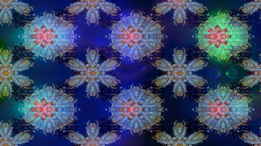 Çiçek deseni. Raster kusursuz. Güzel kumaş deseni. Renkli Bahar Temalı Kusursuz Arkaplan. Düz Çiçek Elementleri Tasarımı.