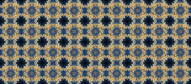 Kusursuz kıvırcık saçlar. Doğulu stil, altın elementlerle bej, gri ve mavi renklerde altın desenli arabesk yapar. Raster altın desen.