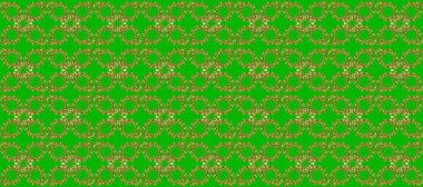 Noel altın kar tanesi kusursuz desen. Kış kar dokusu duvar kağıdı. Sembol bayramı, yeni yıl kutlamaları, altın desenler. Kahverengi ve yeşil renkte altın kar taneleri.