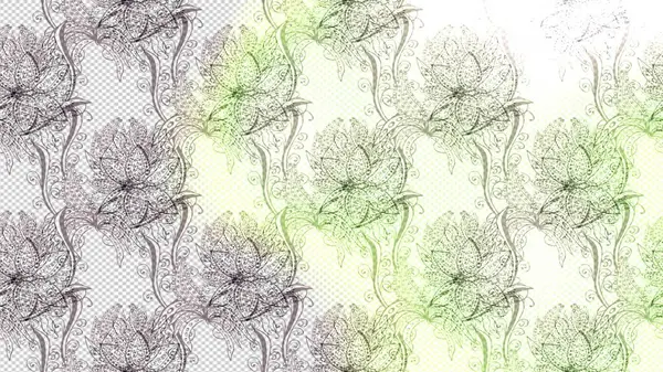 stock image Simple cute pattern in small-scale flowers. Floral sketch background for textile or book covers, manufacturing, wallpapers, print, gift wrap and scrapbooking. Raster illustration.