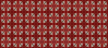 El yapımı dekoratif çerçeve, albüm kapağı, tebrik kartı, klasik Art deco tarzı. Altın karalama fantezi yapraklarından Raster soyut çiçek çelengi ve gri, kırmızı ve kahverengi renkte çiçek.