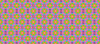 Kusursuz bir mahsul. Düz Çiçek Elementleri Tasarımı. Renkli Bahar Temalı Kusursuz Arkaplan. Raster Şirin kumaş deseni.