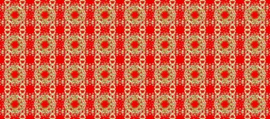 Barok tarzında kusursuz bir doğulu süsü. Geleneksel klasik raster altın pürüzsüz desen. Kahverengi, bej ve kırmızı renklerde altın elementler.