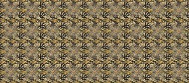 Duvar kâğıdı barok, İspanyol kumaşı. Çiçek deseni. Şık bir grafik desen. Gri, kahverengi ve bej renklerde altın elementler. Kusursuz raster arkaplanı.