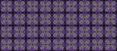 Barok tarzında kusursuz bir doğulu süsü. Raster geleneksel altın pürüzsüz desen mor, gri ve nötr renkler.