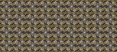 Kusursuz altın desenli bukleler. Hassas altın desen. Doğu tarzı arabesk. Parlak dantel, stilize çiçekler, şal desenli. Altın elementlerle bej, gri, kahverengi renklerde pürüzsüz desen. Raster.