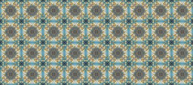 Altın desenli mavi, nötr ve gri renkte altın elementler. Düz elle çizilmiş klasik koleksiyon. Arkaplan, kumaş, altın duvar kağıdı. Raster altın pürüzsüz desen.