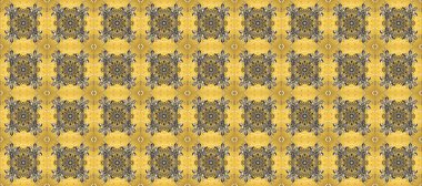 Kusursuz klasik raster altın desenli. Klasik klasik klasik arka plan. Gri, bej ve sarı renklerde altın elementlerle kusursuz desen. Geleneksel oryantasyon süsü.