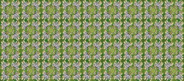 Paisleys zarif çiçek desenli arkaplan duvar kâğıdı çizimi. Klasik stil, güzel, modern, üç boyutlu sanat eseri, altın ve yeşil, bej ve gri desenli çiçek yaprakları ve süslemeleri..