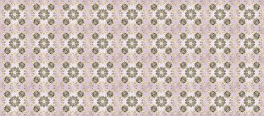 Doğu tarzı element. Altın desenli çiçek dekoru. Çizgi sanatı tasarım şablonu için kusursuz sınır. Davetiyeler, kartlar, web sayfası için Raster illüstrasyon. Tarafsız, bej ve gri renklerde altın element