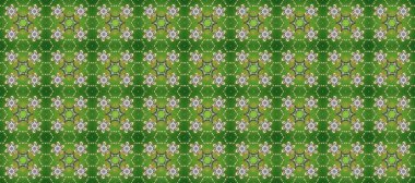 Damask kusursuz yinelenen arkaplan. Altın element yeşil, gri ve nötr renklerde. Doku arka planında altın duvar kâğıdı. Barok tarzında altın çiçekli süs..