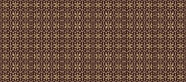 Raster illüstrasyonu. Süslü dekorasyon. Damask altın soyut çiçek kahverengi, bej ve nötr renklerde pürüzsüz desen.