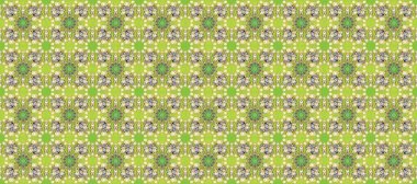 Yeşil, bej ve nötr renklerde altın tekrarlayan elementlerle soyut arkaplan. Kusursuz oryantal klasik altın desen.