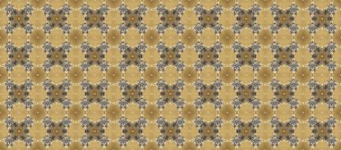 Klasik klasik klasik arka plan. Geleneksel oryantasyon süsü. Altın elementlerle bej, nötr ve kahverengi renklerde kusursuz desen. Klasik raster altın pürüzsüz desen.