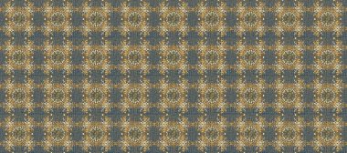 Oriental raster klasik mavi, bej ve altın desenli. Raster illüstrasyonu. Kusursuz soyut arkaplan.