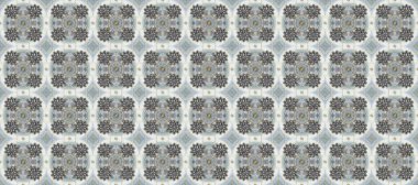 Raster geleneksel oryantasyon süsü. Kusursuz klasik altın desen. Altın desenli gri, nötr ve bej rengi altın elementlerle.
