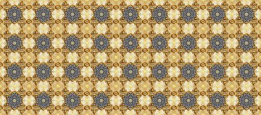Klasik klasik klasik arka plan. Geleneksel oryantasyon süsü. Kusursuz klasik raster altın desenli. Gri, kahverengi ve bej renklerde altın elementlerle kusursuz desen. Raster illüstrasyonu.