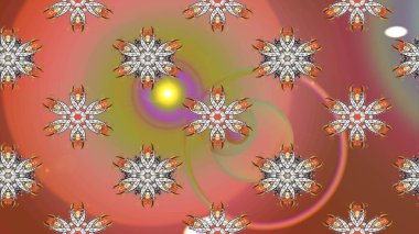 Renkli, pürüzsüz desen. Çiçek arkaplan. Çiçek duvar kâğıdı. Raster illüstrasyonu. Pembe, kahverengi ve turuncu renkli şirin tekstil..