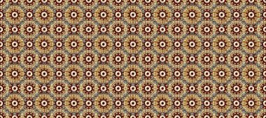 Klasik raster şablonu. Bej, kahverengi, nötr ve altın desenli. Tekrarlayan ögelerle kusursuz soyut arkaplan.