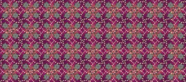 Oriental raster klasik gri, kahverengi, mor ve altın desenli. Raster illüstrasyonu. Kusursuz soyut arkaplan.