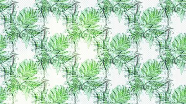 Raster deseni. Çiçekli çiçek deseni, suluboya. Süslü kumaş deseni.