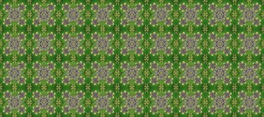 Altın desenli yeşil, altın elementli nötr ve gri renkler. Kusursuz altın desen. Raster doğulu süsü.
