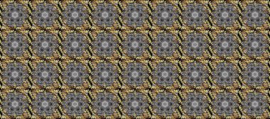 Damask pürüzsüz yineleme kalıbı. Altın element gri, kahverengi ve nötr renklerde. Barok tarzında altın çiçekli süs. Antika altın tekrarlanabilir duvar kağıdı.