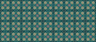 Barok tarzında kusursuz bir doğulu süsü. Altın elementler mavi, yeşil ve gri renklerde. Geleneksel klasik raster altın pürüzsüz desen.