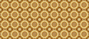 Klasik raster sarısı, kusursuz desen. Çiçek süsü kumaş deseni, cam, çiçek desenli metal kahverengi, bej ve sarı renklerde altın elementler..