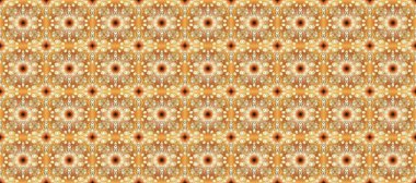 Raster klasik barok çiçeksiz altın desenli. Süslü dekorasyon. Bej, turuncu ve kahverengi renklerde altın desenler. Lüks, kraliyet ve Viktorya dönemi konsepti.