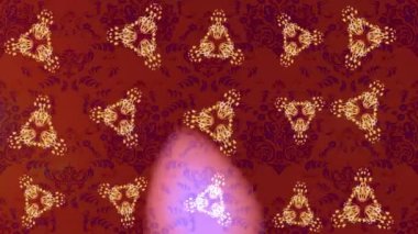 Renkli unsurlarla hareketli arka plan görüntüleri. Çiçekler. Eski model. Bayrak tarzı. Video kaydı. Şablon. Döngü. Kusursuz..