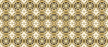 Bej, nötr ve kahverengi, altın elementlerle altın desenli. Barok tarzında kusursuz bir doğulu süsü. Raster oryantal süs. Geleneksel klasik altın desen.