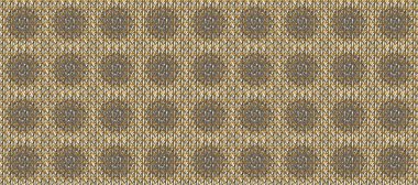 Kahverengi, bej ve gri renklerdeki altın desenli altın elementler. Kusursuz klasik altın desen. Raster geleneksel oryantasyon süsü.