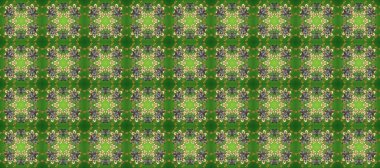 Altın karalama fantezi yaprakları ve yeşil, gri ve nötr renklerde çiçek Raster soyut çiçek çelenk. El yapımı dekoratif çerçeve, albüm kapağı, tebrik kartı, klasik Art deco tarzı.