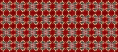 Doğulu stili, altın elementlerle kırmızı, kahverengi ve bej renklerde altın desenli arabesk yapar. Raster altın desen. Kusursuz kıvırcık saçlar..