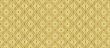 Tekrarlayan elementlerle kusursuz soyut arkaplan. Klasik raster şablonu. Tarafsız, bej, sarı ve altın desenli.