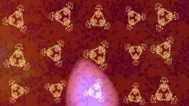 Renkli unsurlarla hareketli arka plan görüntüleri. Çiçekler. Eski model. Bayrak tarzı. Video kaydı. Şablon. Döngü. Kusursuz..