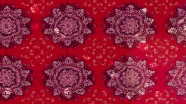 Renkli unsurlarla hareketli arka plan görüntüleri. Çiçekler. Eski model. Bayrak tarzı. Video kaydı. Şablon. Döngü. Kusursuz..