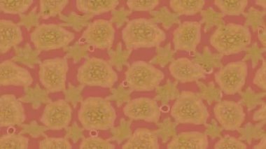 Renkli unsurlarla hareketli arka plan görüntüleri. Çiçekler. Eski model. Bayrak tarzı. Video kaydı. Şablon. Döngü. Kusursuz..