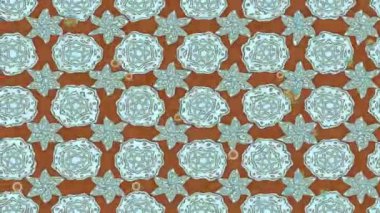 Renkli unsurlarla hareketli arka plan görüntüleri. Çiçekler. Eski model. Bayrak tarzı. Video kaydı. Şablon. Döngü. Kusursuz..