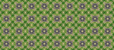 Geleneksel Arap dekoru gri, bej, yeşil renkler. Doğu tarzında klasik tasarım öğesi. Süslü dantel. Çiçekli süslemeli, pürüzsüz bir desen. Duvar kağıdı için altın süslü illüstrasyon.